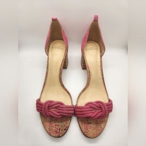 Alexandre Birman Popsicle Pink Cork Sandals
